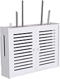 Router Shelf Aufbewahrungsbox Wandmontiertes Schwebendes Regal Multimedia...