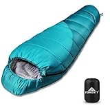Forceatt Schlafsack, 3-4 Jahreszeiten Mumienschlafsack, Winterschlafsack...