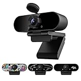 Smilodon 1080P HD Webcam, Pro, mit 110° Weitwinkel, Sichtschutz Abdeckung,...