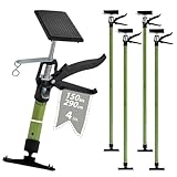 TRUTZHOLM 4 x Profi Einhandstütze teleskopierbar 115 cm bis 290 cm bis 30...