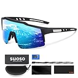 suoso Sportbrille Polarisiert Fahrradbrille TR90 Rahmen Schnelle brille...