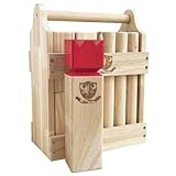 Kubb Spiel Set Hartholz Wurfspiel Wikinger Spiel Holzwurfspiel (Klassisch,...