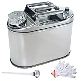Kraftstoffkanister, 5L Edelstahl Camping Kraftstoffkanister mit...