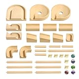 Murmel Rennbahn - Mehrfarbige Kugelbahn Marble Run Set | Spannende...