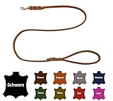 Hundeleine Fettleder kleine Hunde/große Hunde MIT Handschlaufe Made IN...