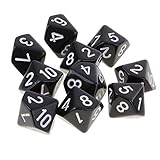 Yourandoll 10 STÜCKE Polyedrische Würfel D10 Würfel Dice Spielwürfel...