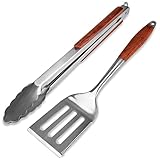 VDISRR Grillbesteck Set, 2-teilig Grillzubehör aus Edelstahl, Premium...