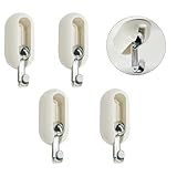YUMIPDD 4 Stück Haken Selbstklebend, 360° Drehbar Handtuchhalter ohne...
