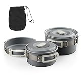 Naturehike Camping Topfset Geschirr Kochgeschirr Set Kochtopf für 2-4...