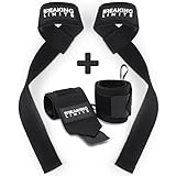 Breaking Limits Set aus Lifting Straps & Wrist Wraps - 2...