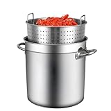 AIZYR Edelstahl-Suppentopf Suppeneimer Mit Korb, Suppentopf...