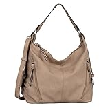 TOM TAILOR Caia Damen Hobo Bag Schultertasche Mittelgroß Beige