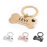 FELLSOCKE Hundemarke mit Gravur aus Edelstahl, Individuell gravierbar,...