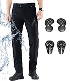 CTBQiTom Motorradhose Herren and Damen Mit Protektoren,Wasserdicht und...