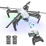 Wipkviey T6 Drohne mit kamera 1080p, RC Quadcopter für Anfänger, WiFi FPV...