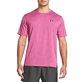 Under Armour Tech Vent Geotessa Herren-T-Shirt, kurzärmelig, Pink, rose, M