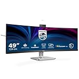 Philips 49B2U6903CH - 49 Zoll DQHD Curved Monitor, Webcam, Mikrofon, RJ45,...