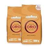 Lavazza Kaffee Qualita Oro, ganze Bohnen, Bohnenkaffee, 2er Pack, 2 x 1000g