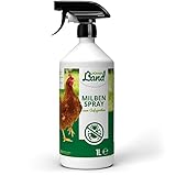 HÜHNER Land Milben Spray für Hühner 1L - Gegen Milben & Parasiten,...