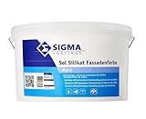 Sigma Sol Silikat Silikatfarbe Fassadenfarbe Matt weiß 5 L
