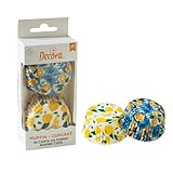 Decora 0339919 Packung mit 36 Förmchen Linie Amalfi Zitronen Ø 50 x 32 mm...