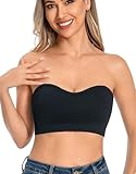 ANGOOL Damen Trägerloser BH Push Up ohne Bügel Bandeau Top Damen...