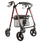 Parvum Nova Rollator – Rot – Leichter und stabiler Rollator für...
