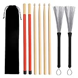 Gobesty Drumsticks Set, 2 Paar Klassische Hochwertige Ahorn-Drum-Stick-Sets...