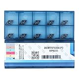 CDBP Dreh-Wendeschneidplatte DCMT 070204 DCMT21,51 zum Drehen von Stahl,...