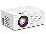 PURSHE Mini Beamer, Mini Bluetooth Projektor Full HD 1080P Tragbarer...