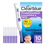 Clearblue Kinderwunsch Ovulationstest Kit, 10 Tests + 1 digitale...