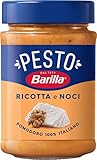 Barilla Pesto Ricotta e Noci 1x190g | Glutenfreie Italienische Pasta-Sauce...