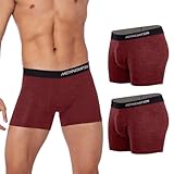 MERINNOVATION Merino Unterwäsche Herren 2er Pack 100% Merino Boxershorts...