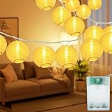 Kimuwote LED Lampion Lichterkette Batterie, 20 LEDs 7M Lampions...