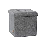 LOVE IT STORE IT Premium Sitzhocker mit Stauraum - Hocker aus hochwertigem...