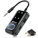 Bluetooth 5.3 Adapter Transmitter Flugzeug, SONRU 2 in 1 Bluetooth Sender...
