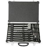 Makita D-42444 SDS-PLUS Bohrer-Meißel-Set 17-teilig im Alu-Koffer, 12x...