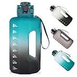 GEMFUL 2.2 Liter Trinkflasche Training Groß Gym Bottle mit Griff BPA Frei...