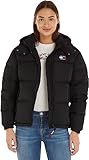 Tommy Jeans Damen Daunenjacke Alaska Puffer Winter, Schwarz (Black), L