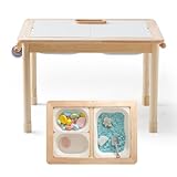 Mamimami Home Spieltisch Kinder, Maltisch für Kinder mit 3 Faltbare...