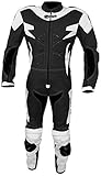 BI ESSE - Motorradanzug aus Leder und Stoff, ideal für Straßen, lange...
