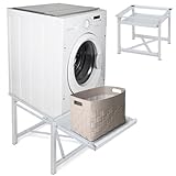 Untergestell für Waschmaschinen aus Stahl | Stabiler Unterbau Podest mit...