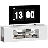 HOMCOM TV Schrank Lowboard 140 cm lang für Fernseher bis zu 65 Zoll,...