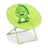 Relaxdays, Monster, Moonchair Kinder, faltbar, HxBxT: 47 x 50 x 48 cm,...