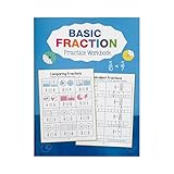 Fraction Math Workbook Für Kinder-32 Seiten Bildungsfärbung Und...
