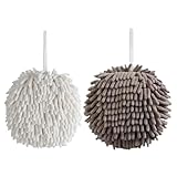 ERINGOGO 2 Stück Chenille Hängehandtücher Weich Saugfähig...