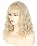 Topcosplay Damen Perücke Blond Bob Perücke Lang Gewellt Locken Natürlich...