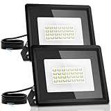 Aigostar LED Strahler außen 20W,2 Stück, Naturweiß 4000K 1650 Lumen...