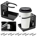 TNOMSNO Getränkehalter Auto, 2 Stück Klappbar Becherhalter, Klappbar...