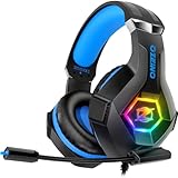 Ozeino Gaming Headset for PS4 PS5 PC, PS4 Headset with Microphone 3D...